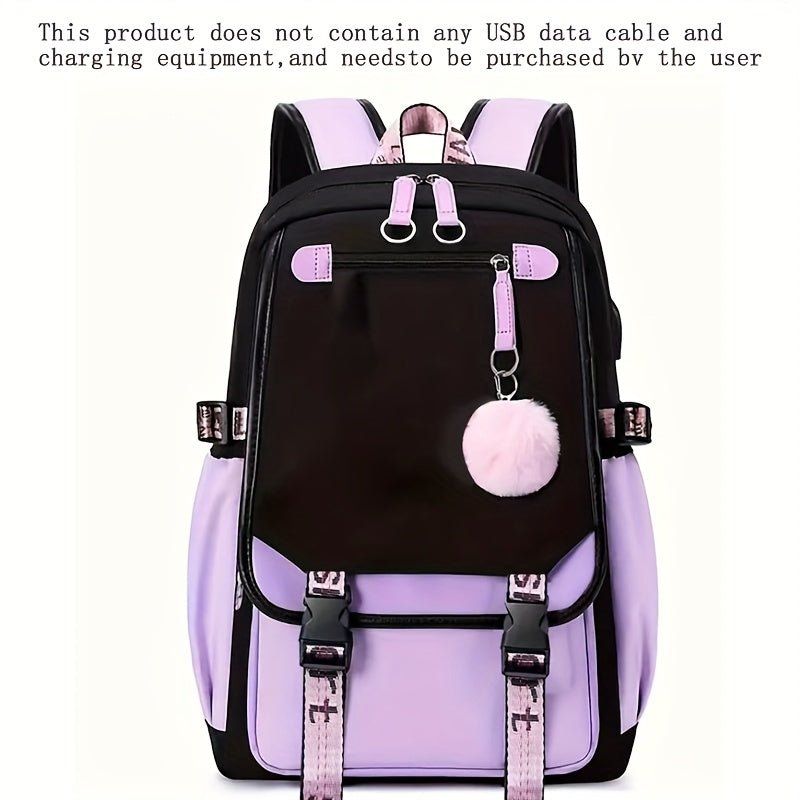 Stylish Large Capacity Multi Pocket Backpack For Students