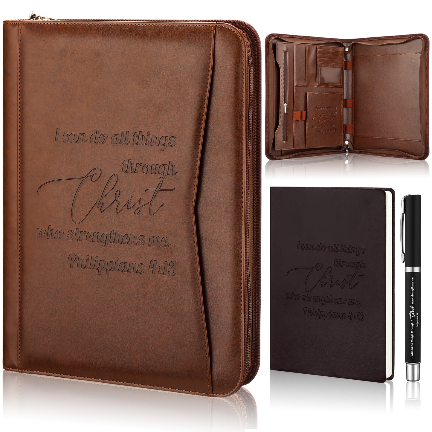 Divine Power Christian Gift Set Pastor Bible Verse Notebook
