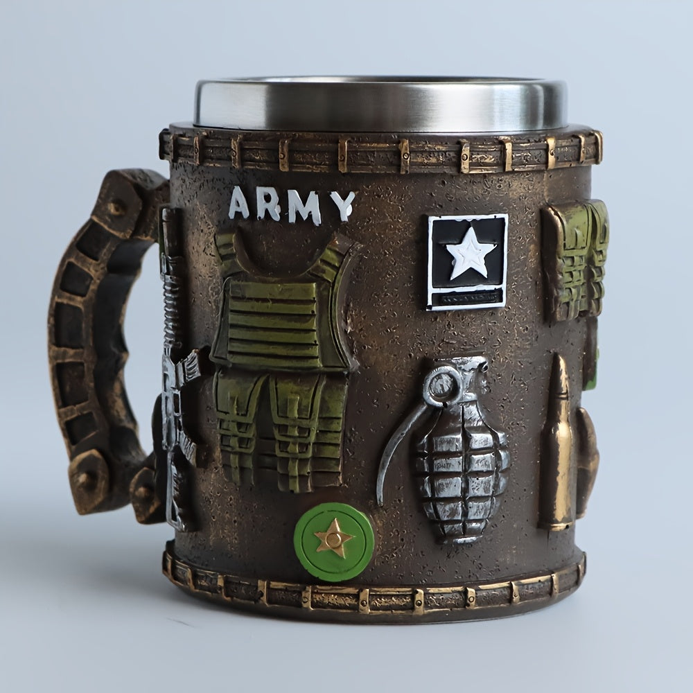 Divine Power Military Themed Stainless Steel Tumbler