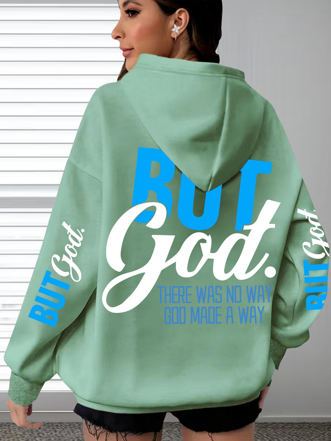 In His Divine Power But God Hooded Sweatshirt Everyday