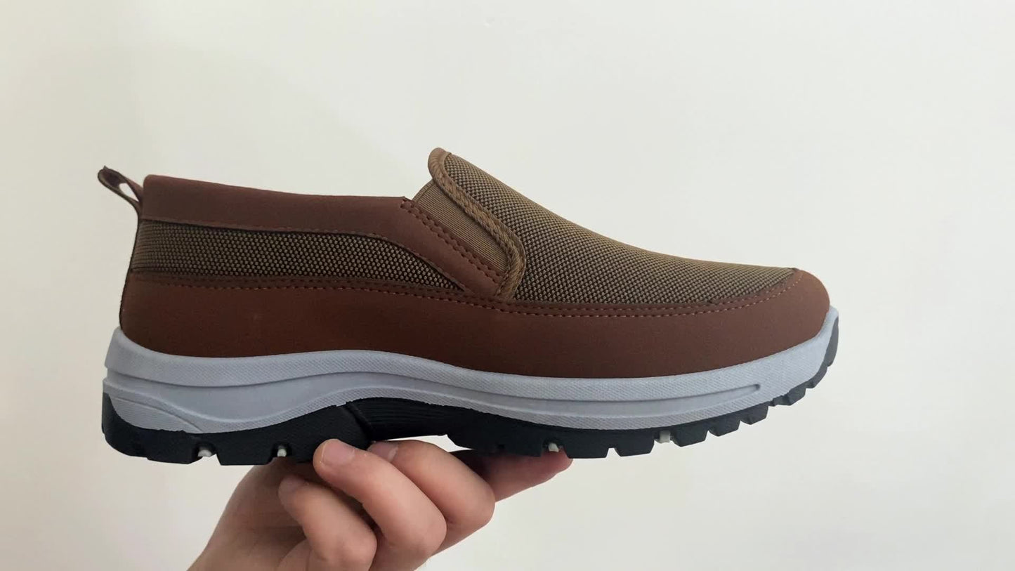 Cnatrop Men Arch Support Slipon Breathable Non Slip Shoes