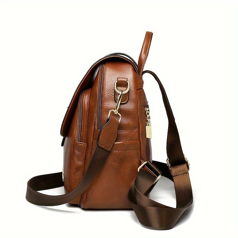 In His Divine Power Vintage Anti Theft Backpack Purse