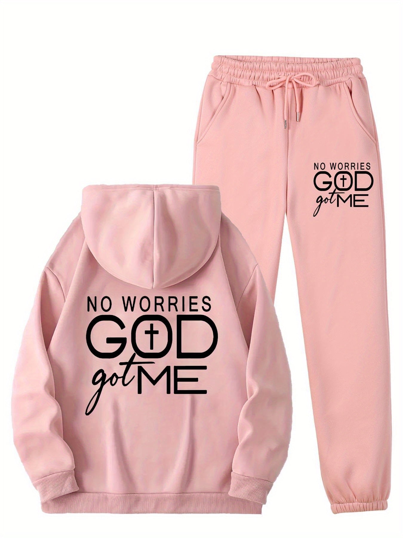 In His Divine Power No Worries God Got Me Hoodie Set
