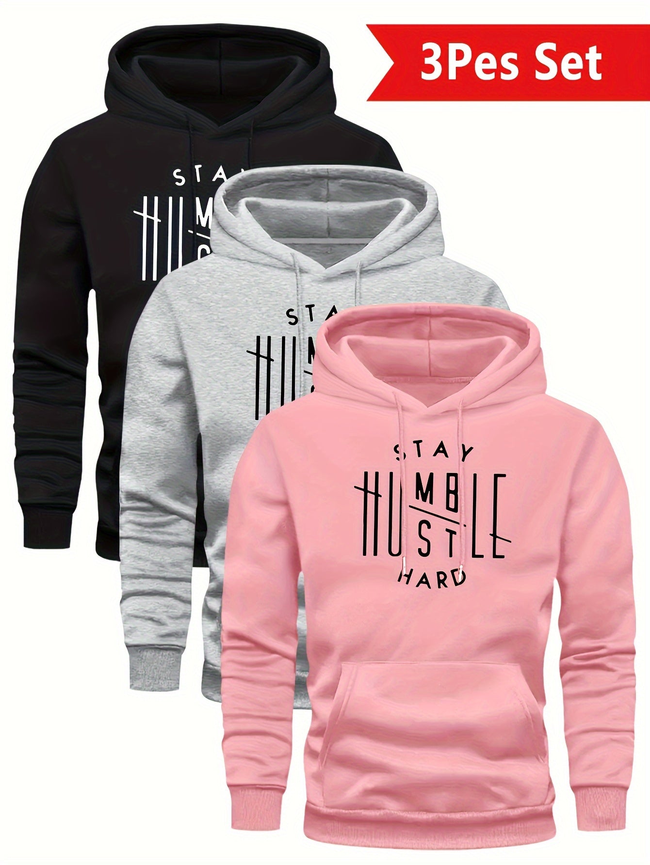 Velvet Hooded Sweatshirt For Men Casual Pullover Hoodie
