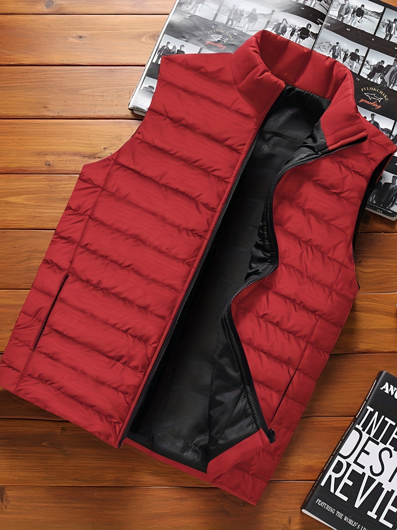 Lightweight Windproof Mens Sleeveless Padded Vest For Hiking