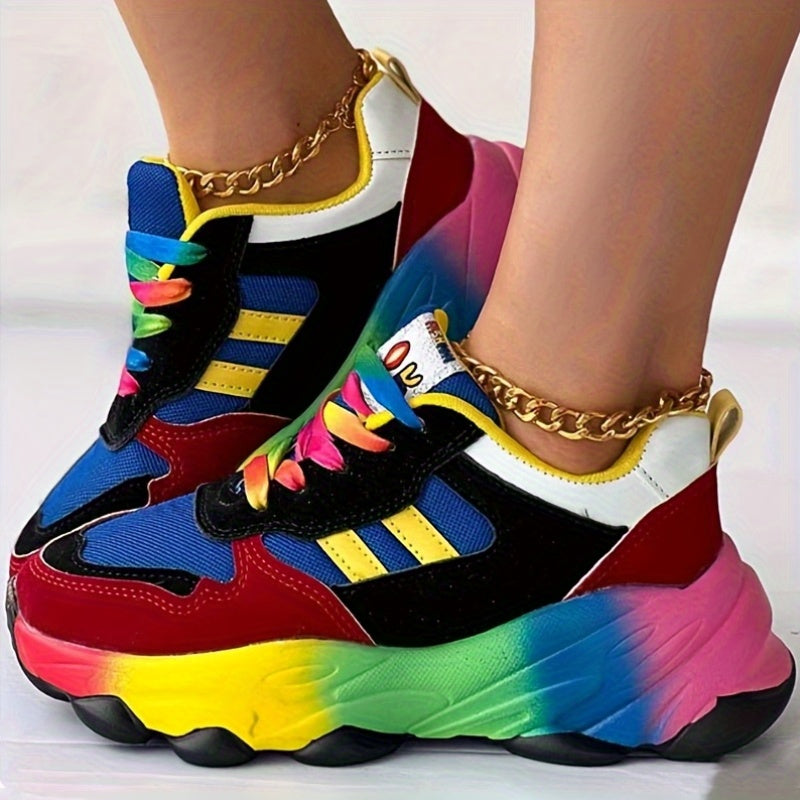 2025 New Breathable Colored Women's Casual Sneakers