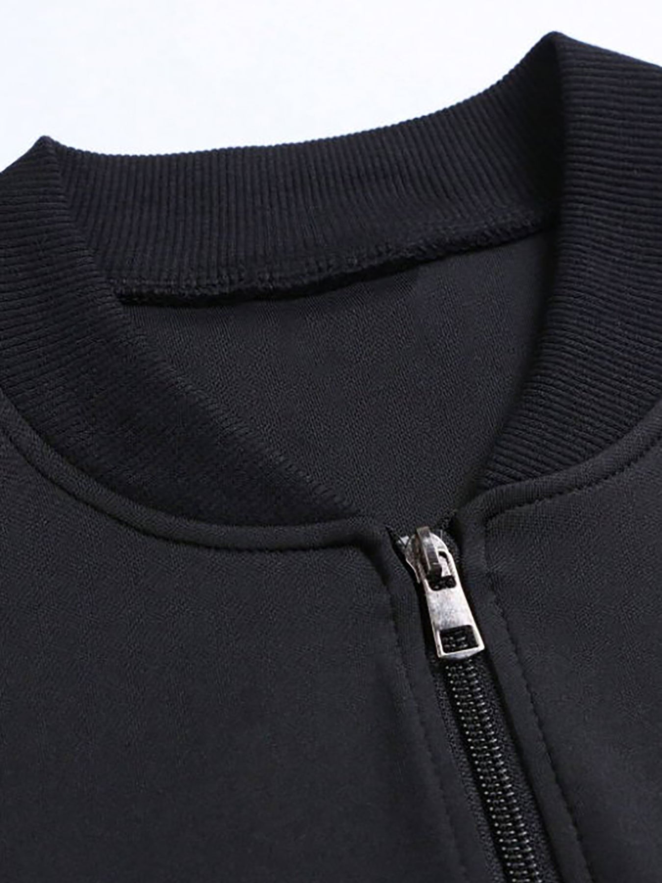 Casual Stand Collar Zippered Eagle Flag Emblem Print Jacket