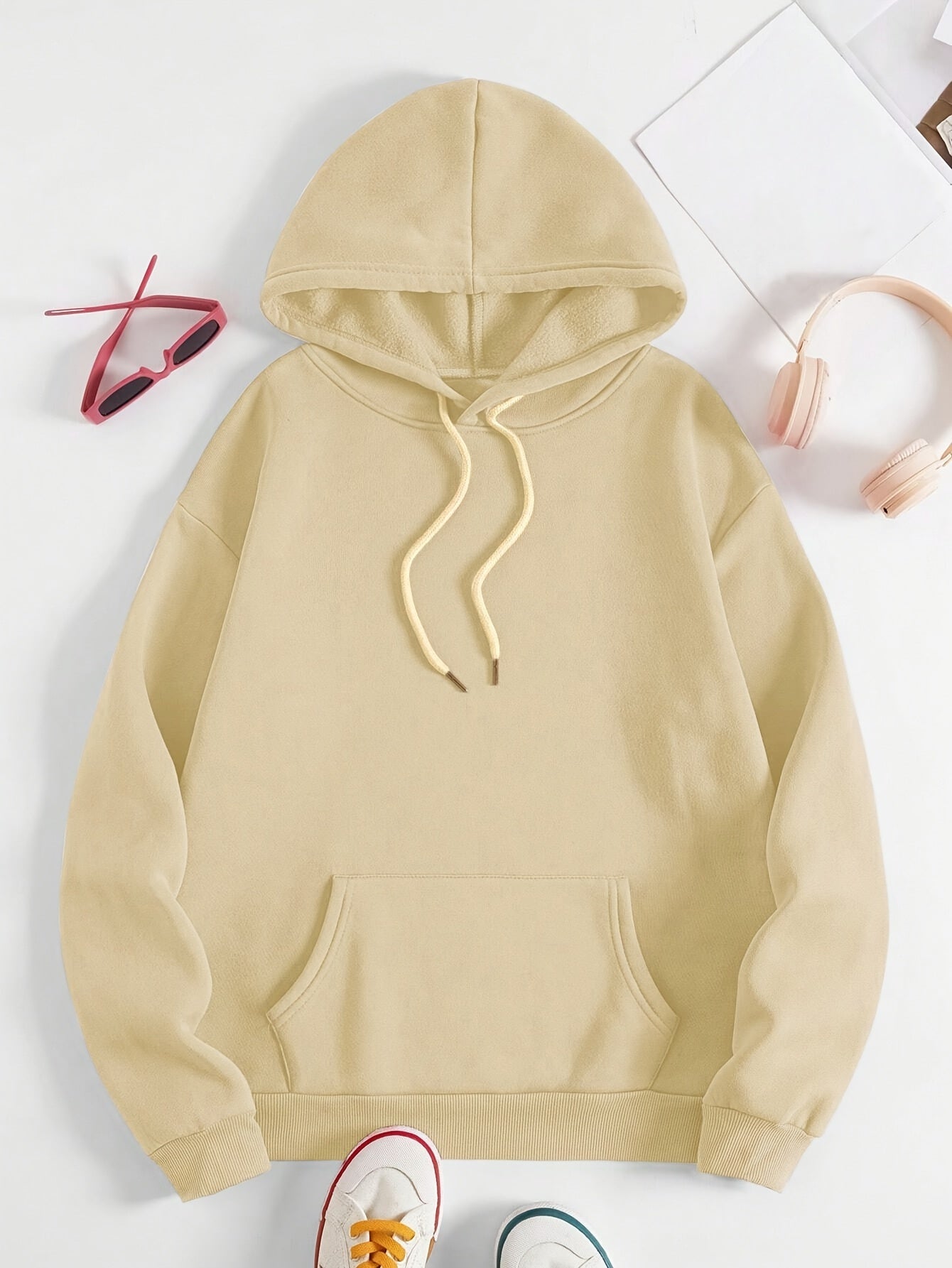 Womens Casual Hoodie Faith Over Fear Alphabet Print