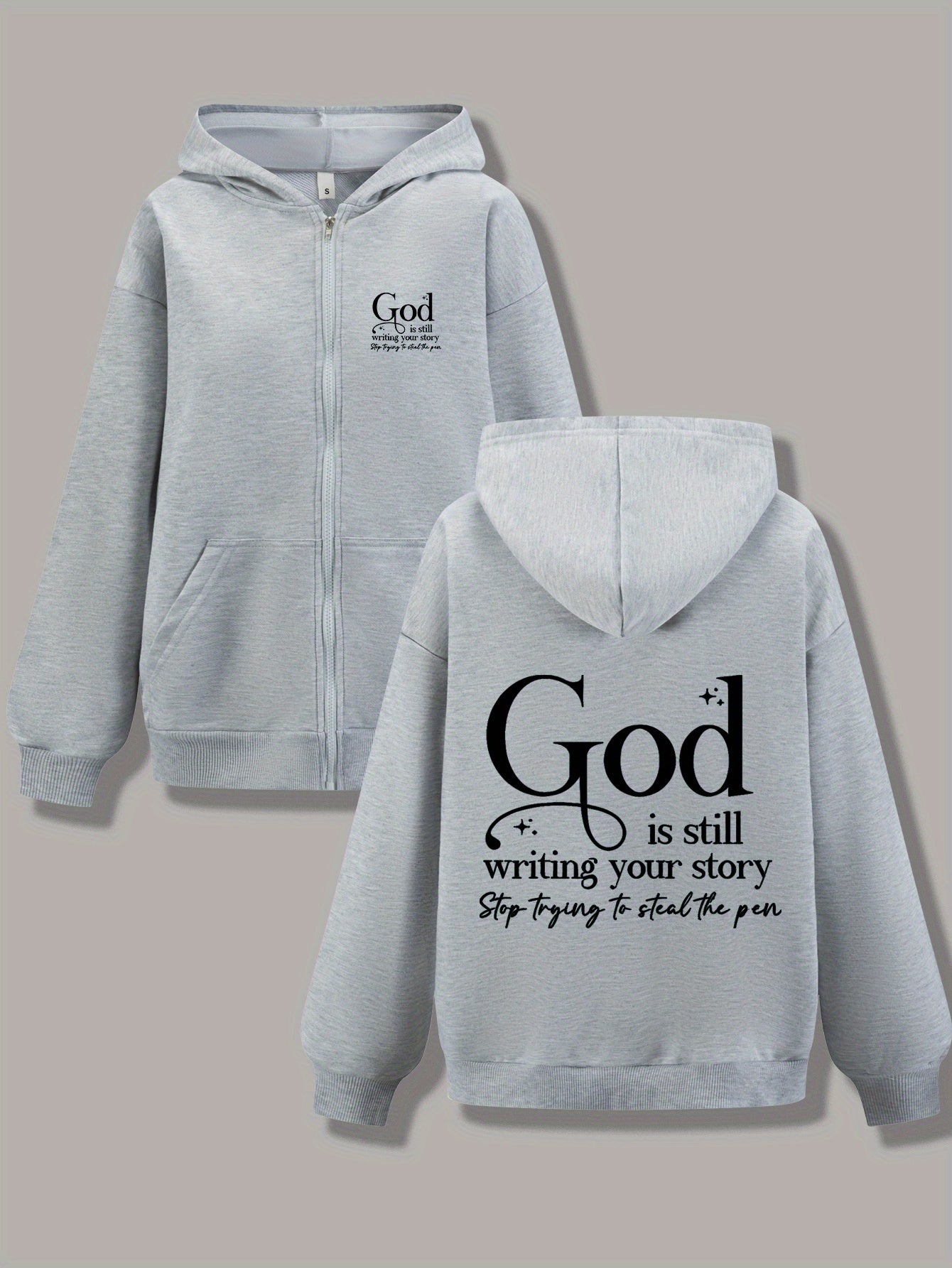 Inspirational Hoodie Jacket God Is Still Writing Your Story