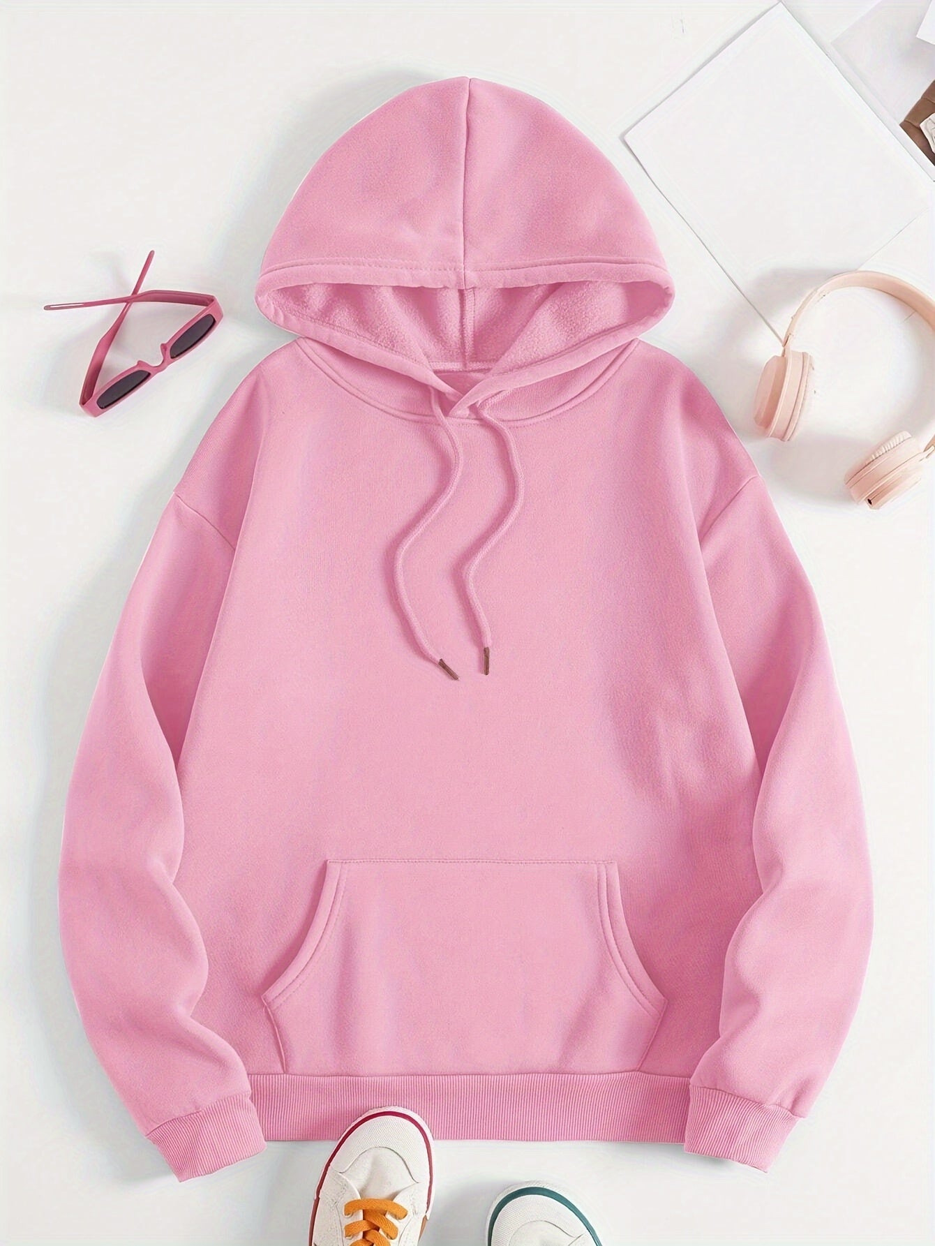Womens Casual Hoodie Faith Over Fear Alphabet Print