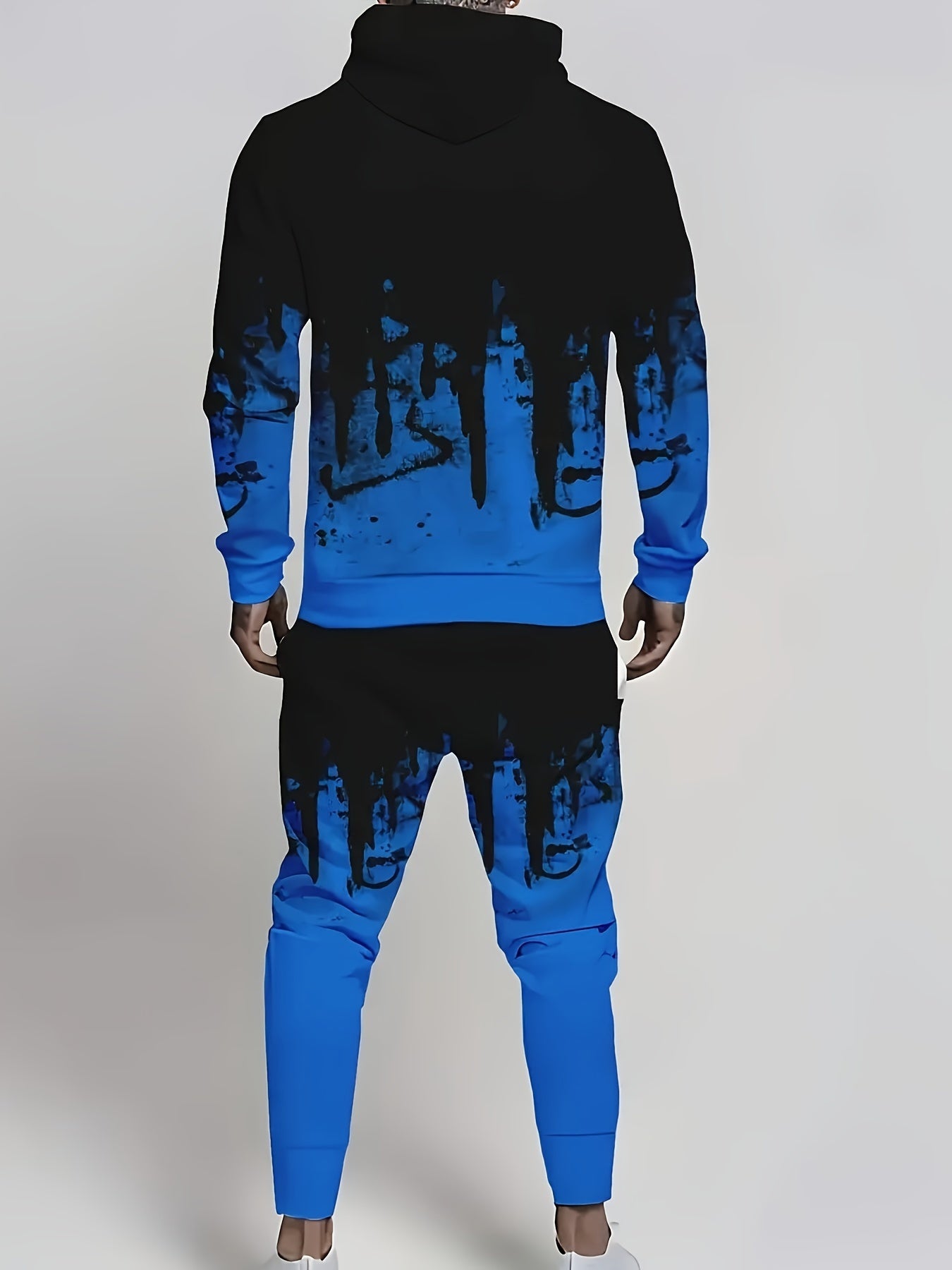 Faith Print Two Piece Hoodie And Jogger Set Everyday