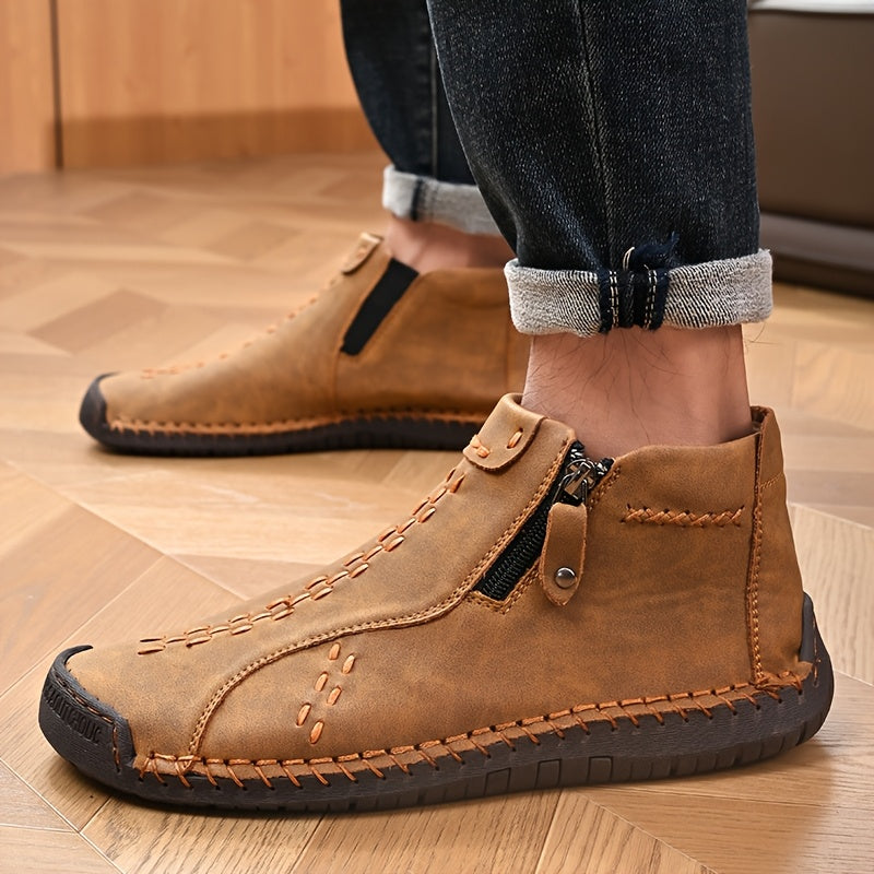 Men's Casual Fashion Ankle Booties for Commuting and Walking Shoes