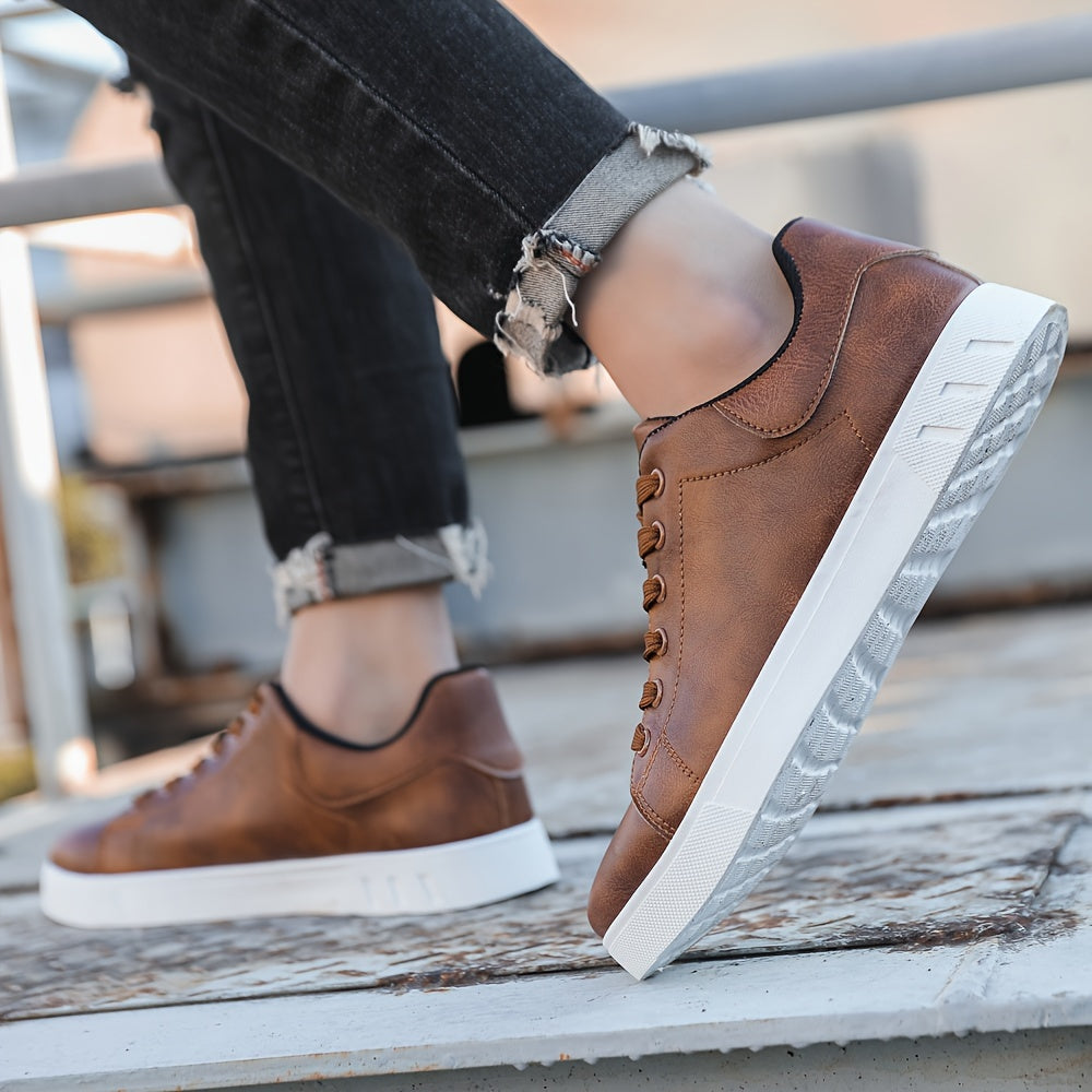 Stylish Men's Casual Skateboarding Shoes Trendy Korean Edition Versatile Breathable Comfortable Durable for Summer Outdoor Activities