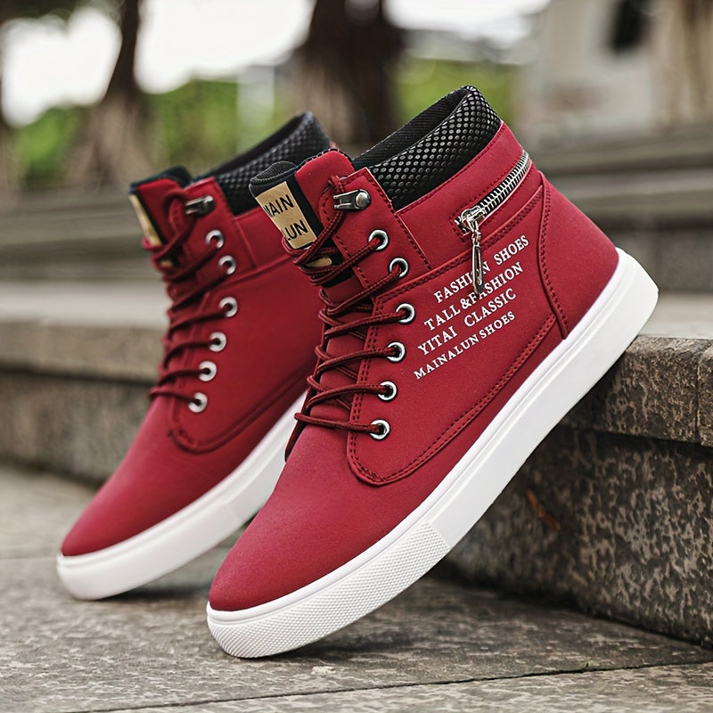 Mainalun Mens High Top Skateboard Shoes Durable Anti Skid