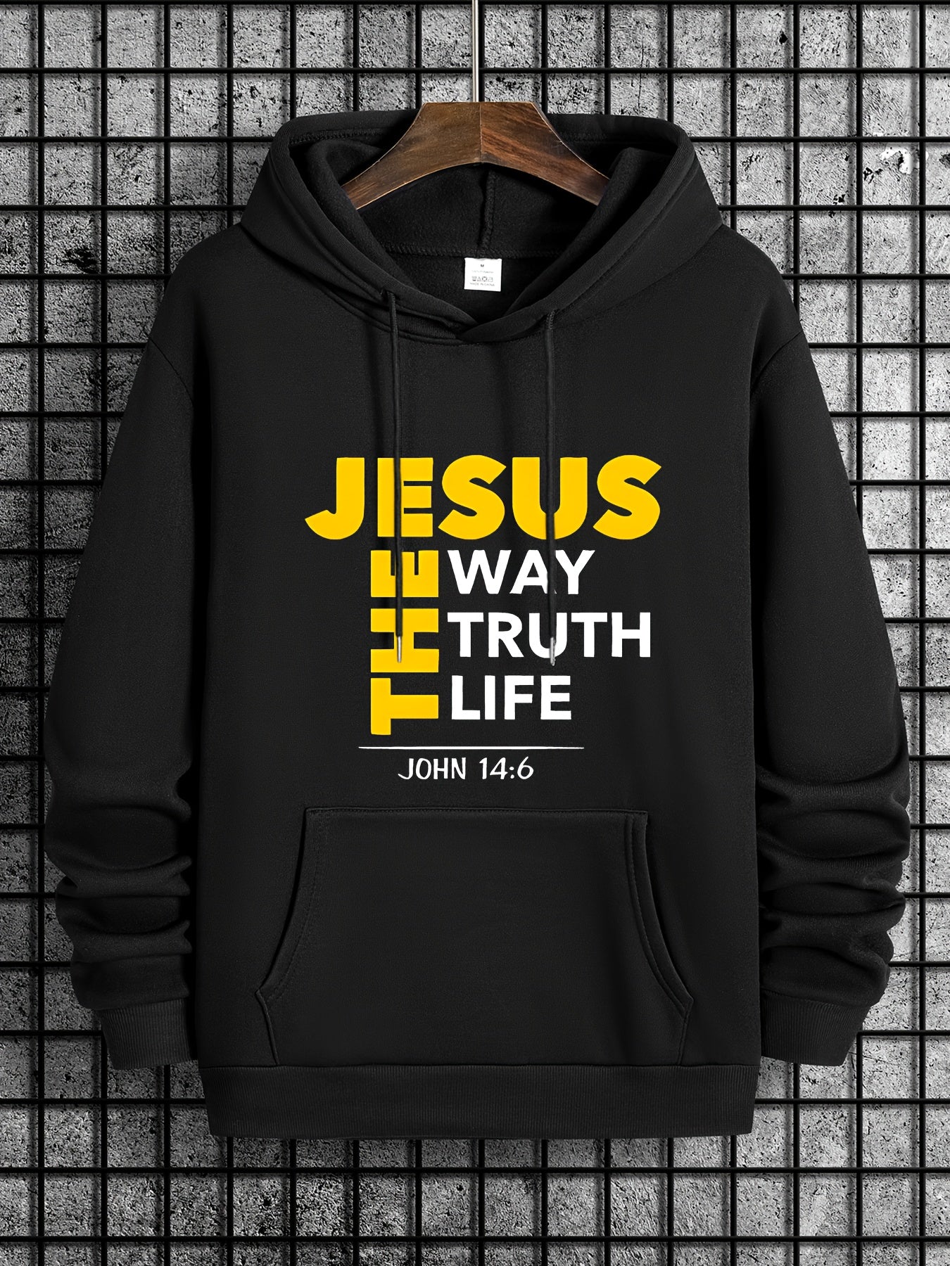 Mens Jesus Way Truth Life John 14 6 ComfortPulloverHoodie