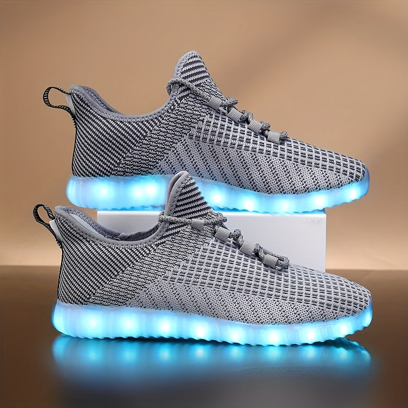 In His Divine Power LED Light Up Sneakers Rechargeable