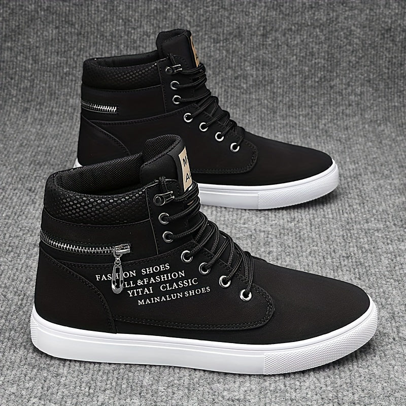 Mainalun Mens High Top Skateboard Shoes Durable Anti Skid
