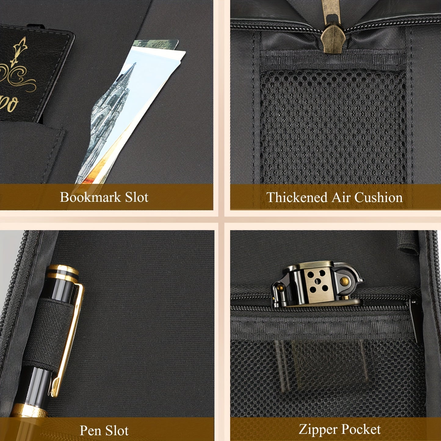 Large Durable Faux Leather Bible Cover Case for Men and Women