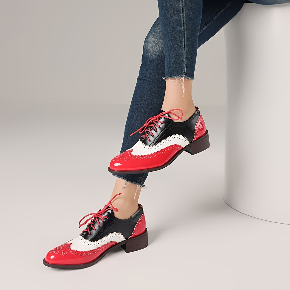 Women's Lace Up Oxford Dress Shoes Wingtip