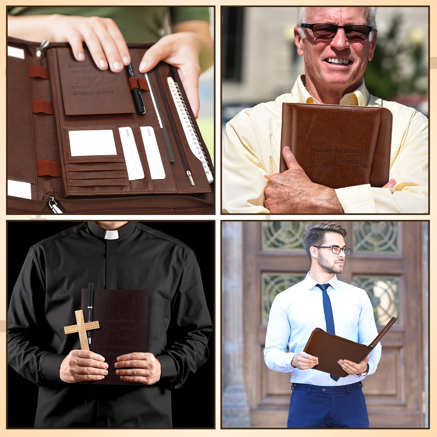 Divine Power Christian Gift Set Pastor Bible Verse Notebook