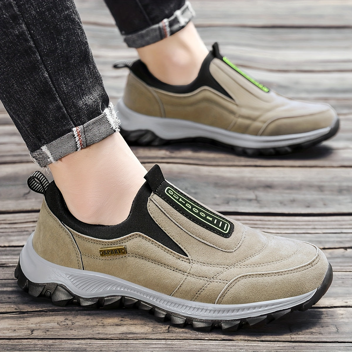 Casual Men Slip On Sneakers Round Toe EVA Comfortable