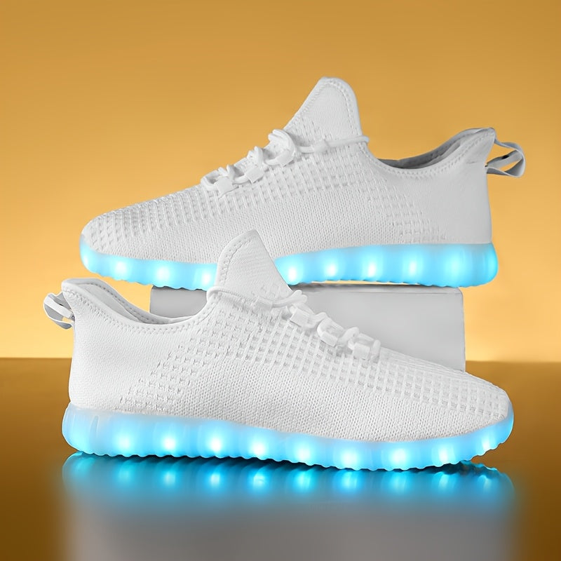 In His Divine Power LED Light Up Sneakers Rechargeable