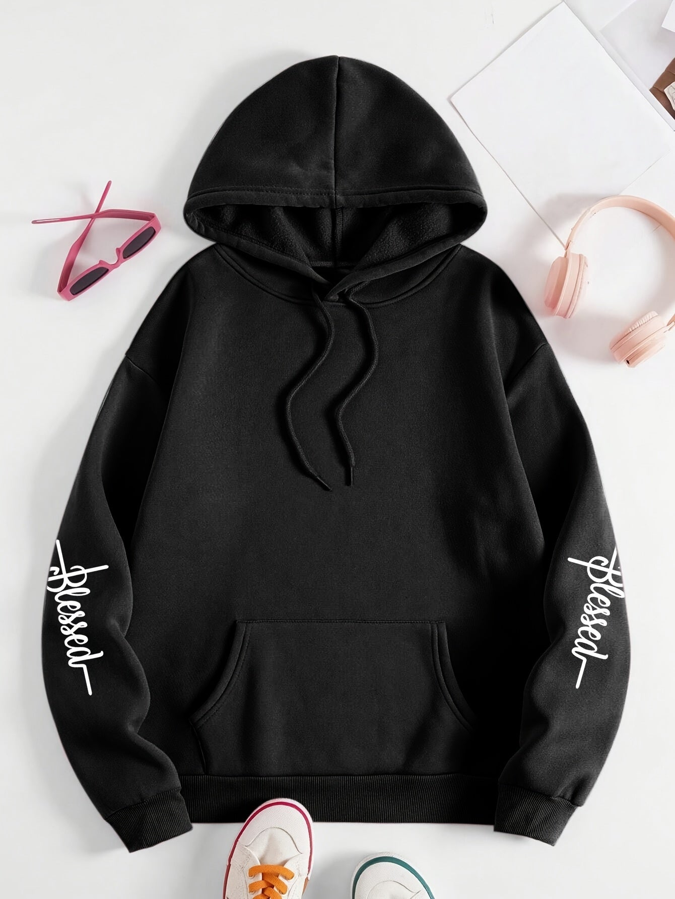 GOD Slogan Hoodie Pullover Hooded Sweatshirt Casual IHDP