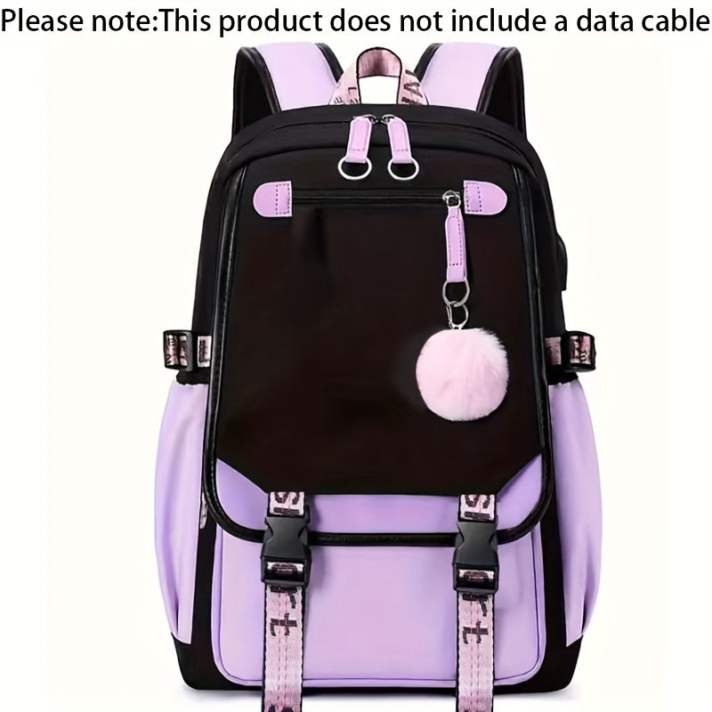 Stylish Large Capacity Multi Pocket Backpack For Students