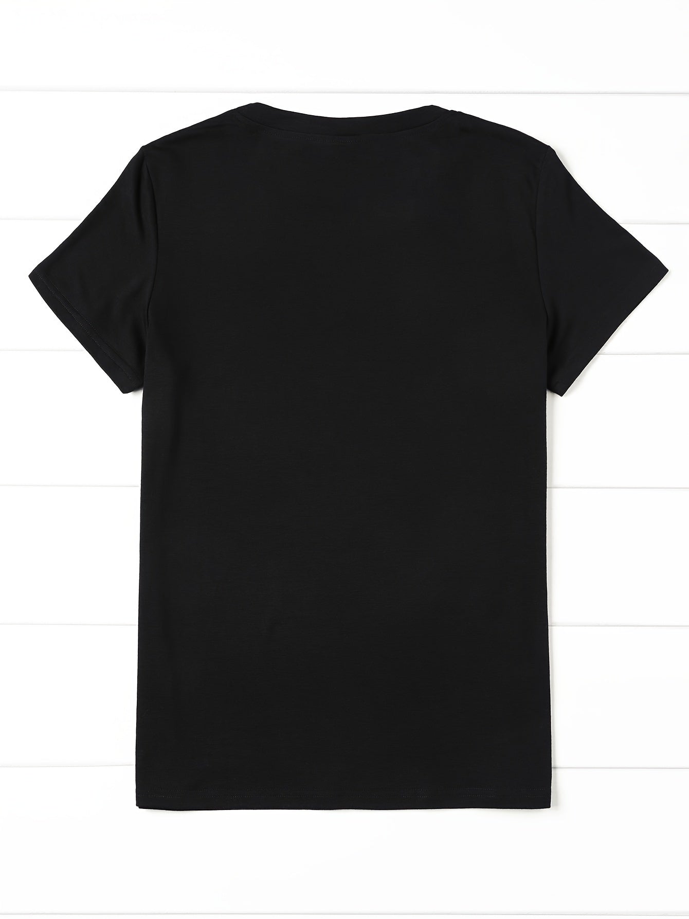 Divine Power Crew Neck Letter Print T-Shirt Women Spring
