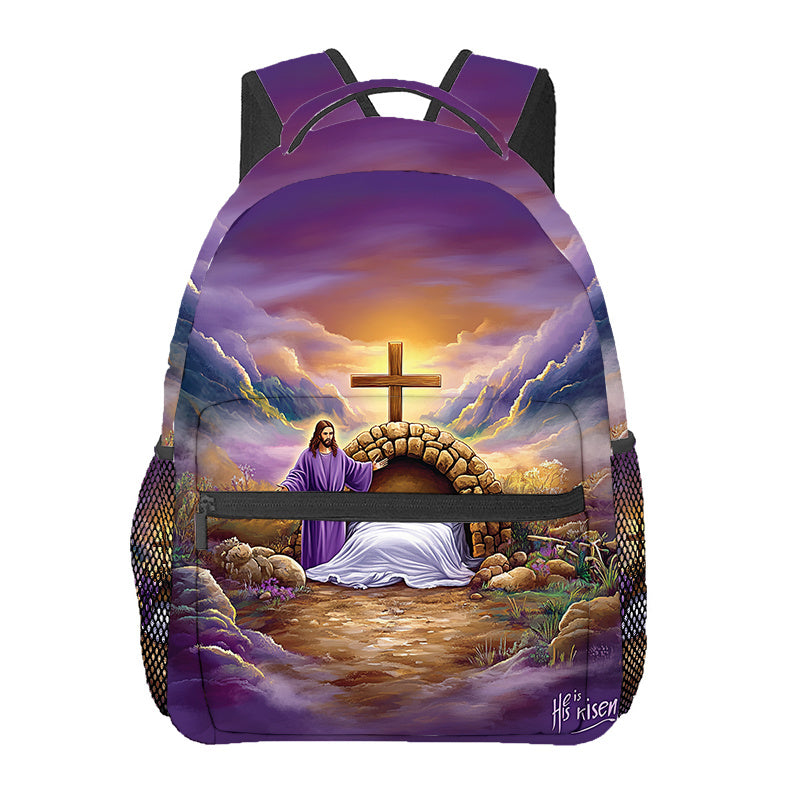 Divine Power Easter Cross Backpack For Daily Use Gear