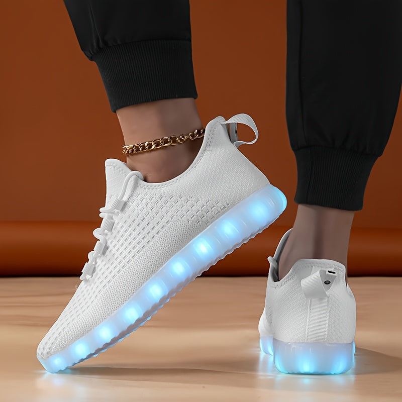 In His Divine Power LED Light Up Sneakers Rechargeable