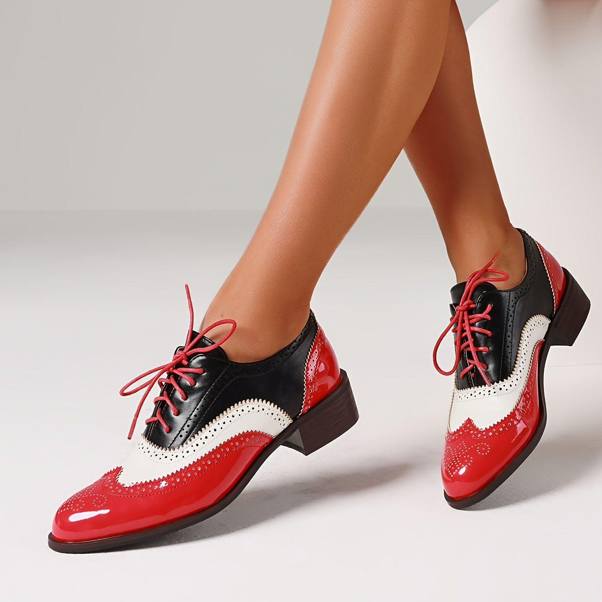 Women's Fashion Classic Oxford Lace Up Shoes
