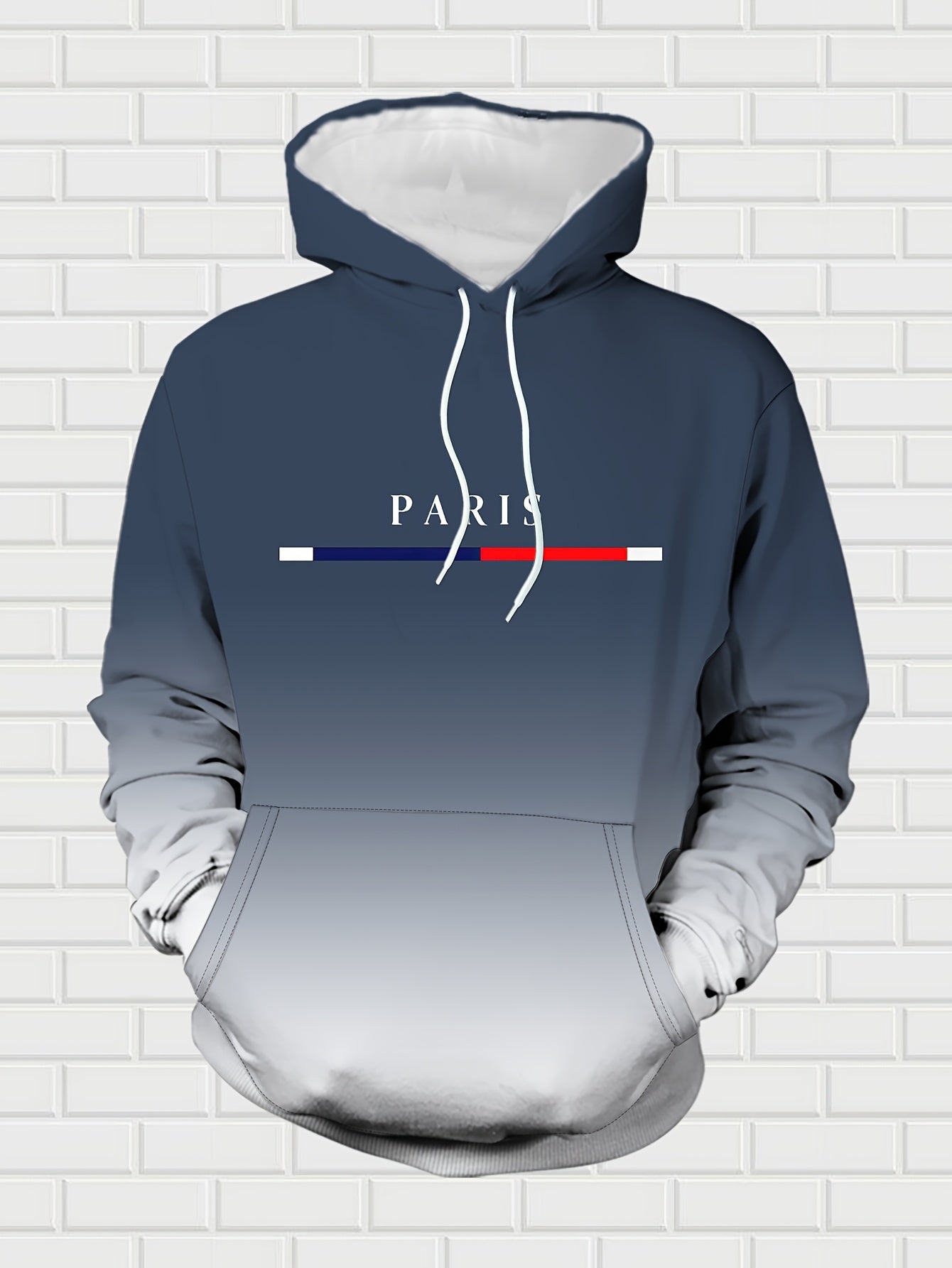 In His Divine Power Autumn Winter Gradient Hoodie Set