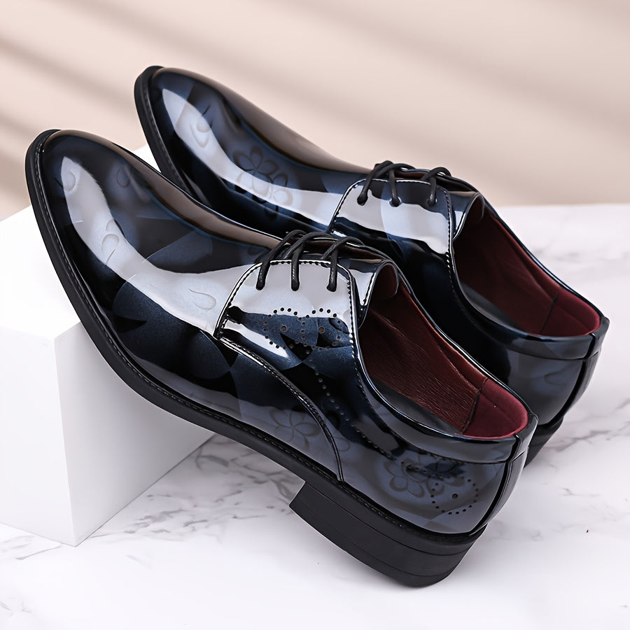 Derby Shoes Men's Soft Sole British Style Groom's Shoes