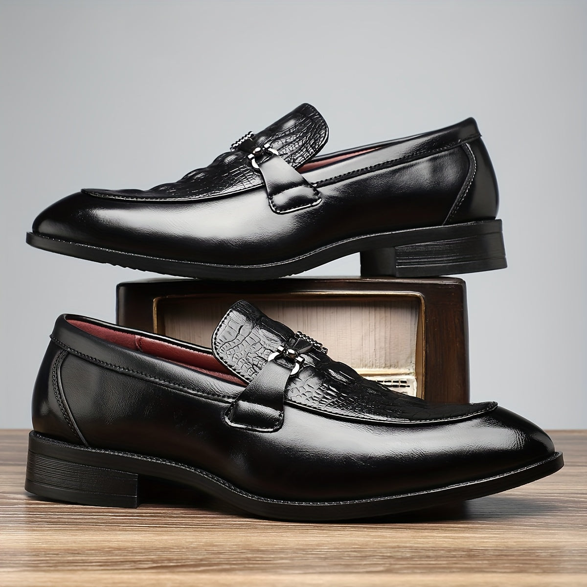 Men's Slip-on Loafers Minimalist Business Casual Shoes