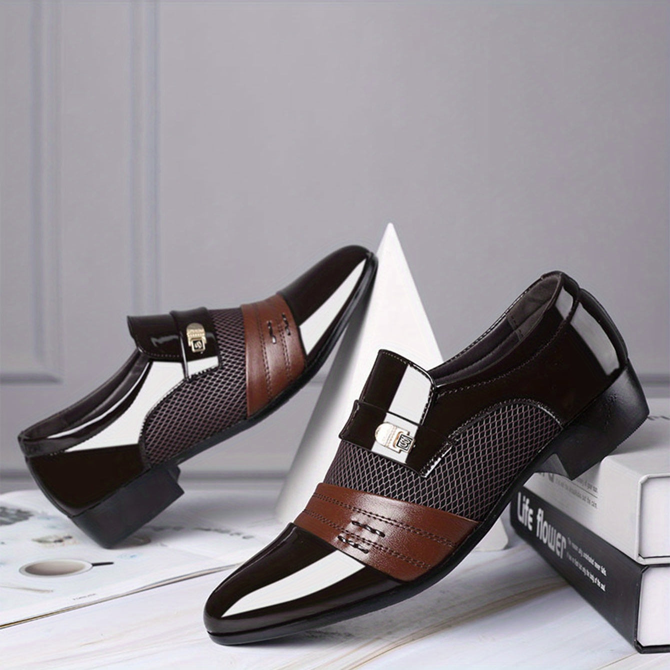 Business Casual Lace Up Women's Dress Shoes All Season Fabric Insole Rubber Sole