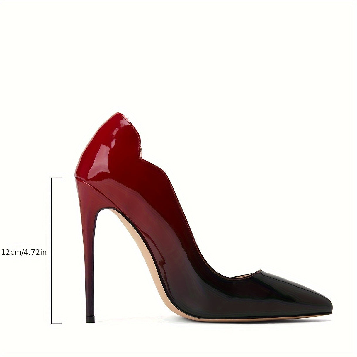 Elegant Gradient Super High Heels Fashionable Pointed Toe Stiletto