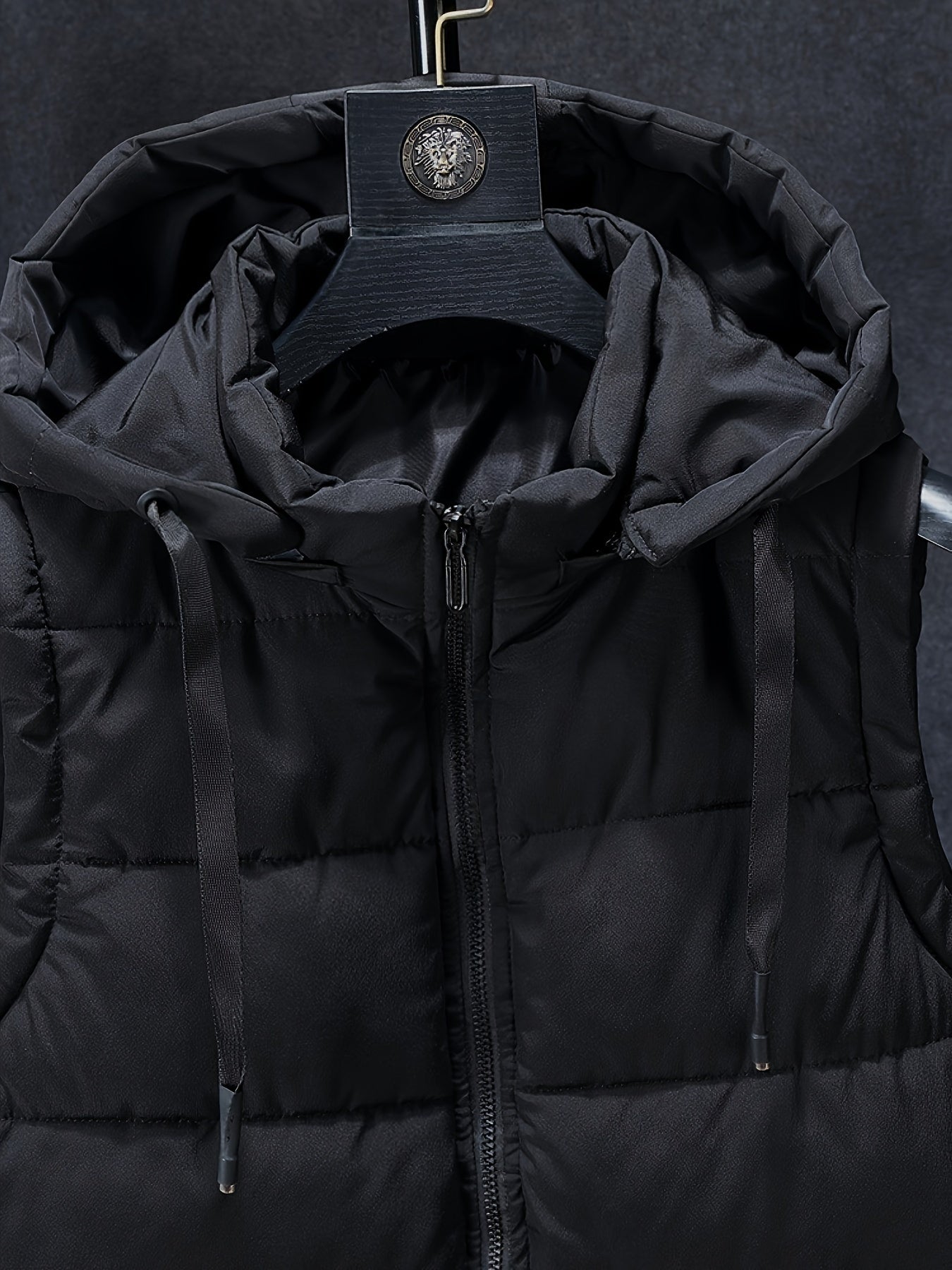 Men's Thick Insulated Hooded Vest by In His Divine Power