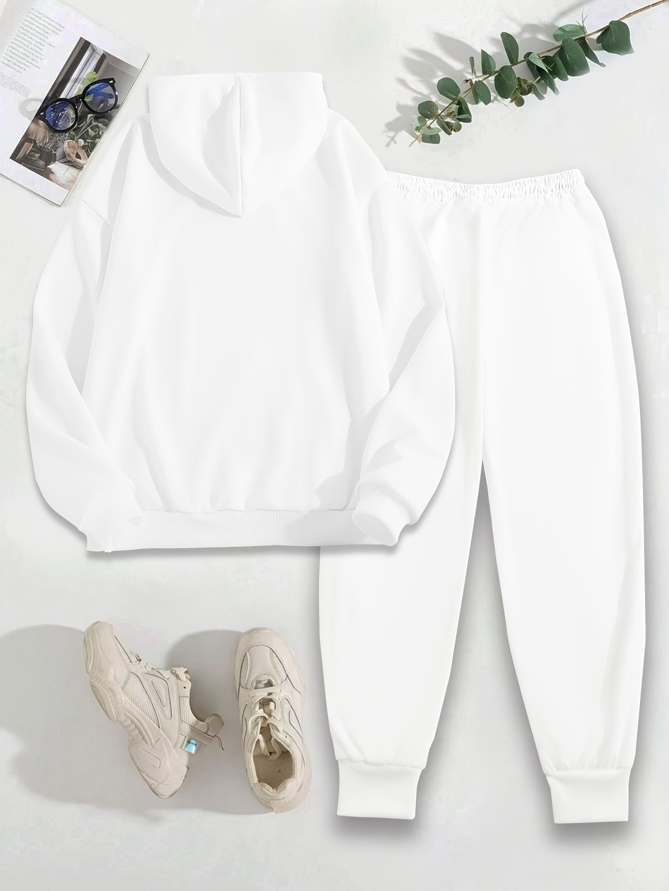 Casual Two Piece Hoodie And Pants Set For Women Relaxed Fit