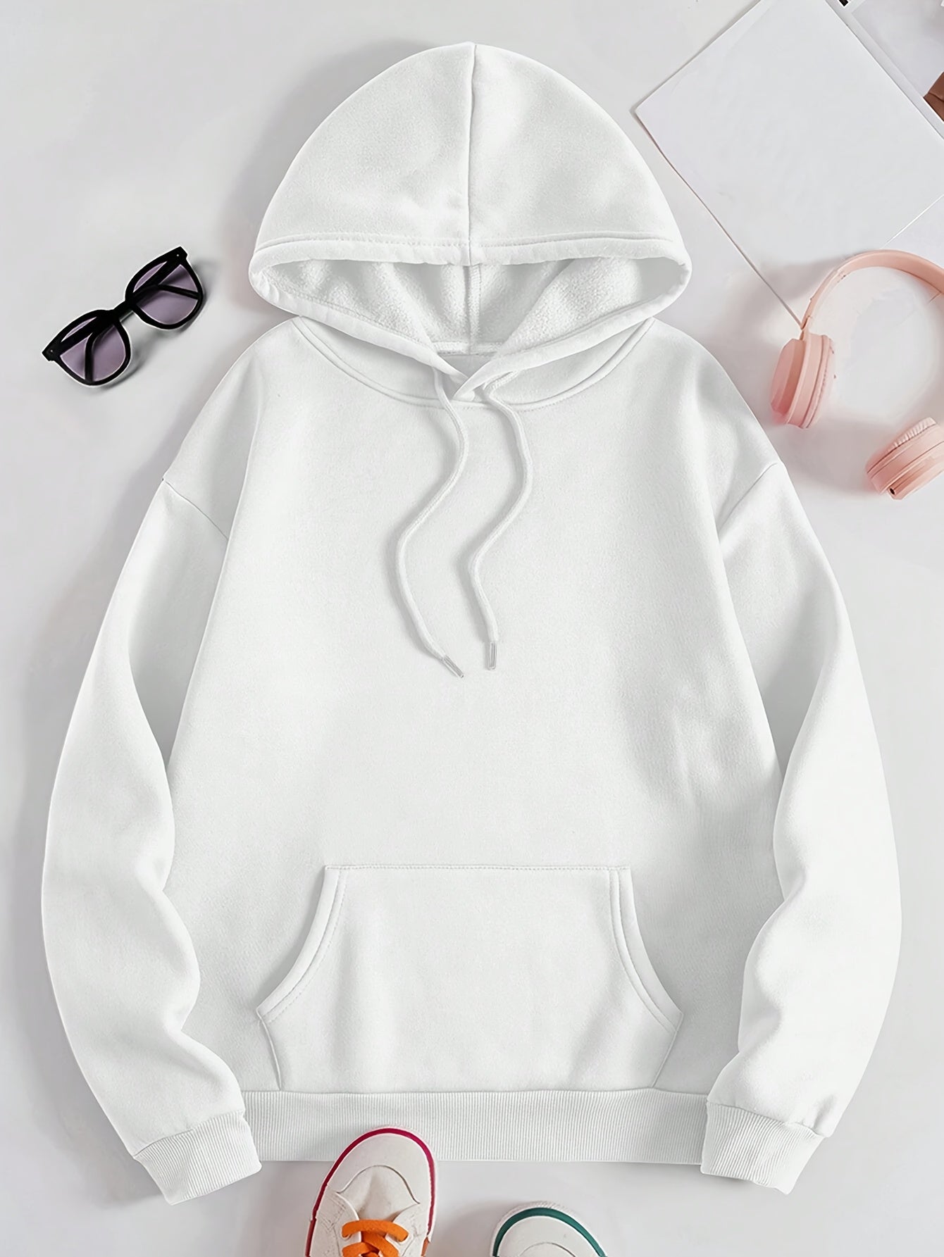 Womens Casual Hoodie Faith Over Fear Alphabet Print