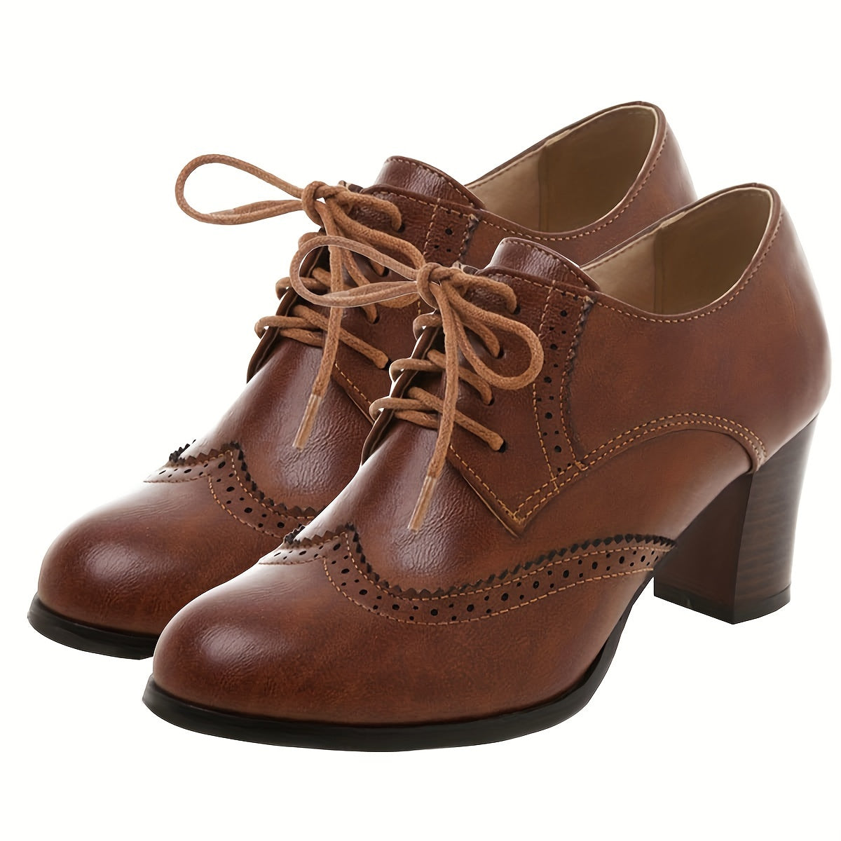 Women's Retro Wingtip Brogue Oxfords Fashion Shoes