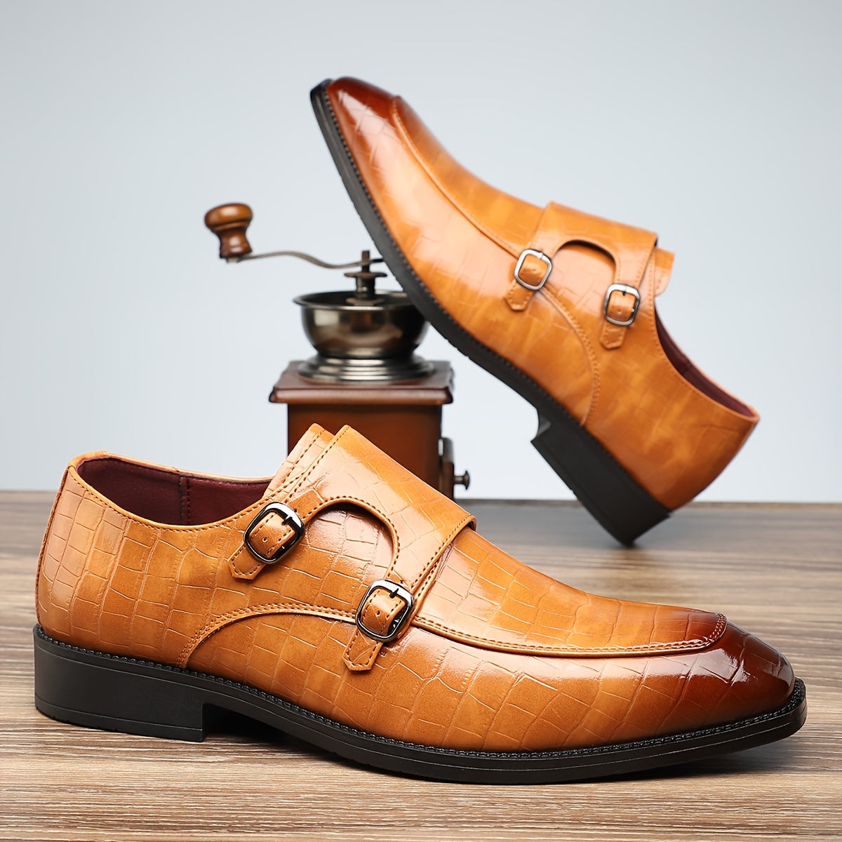 506 Mens Formal Business Shoes PU Upper Slip On All Season