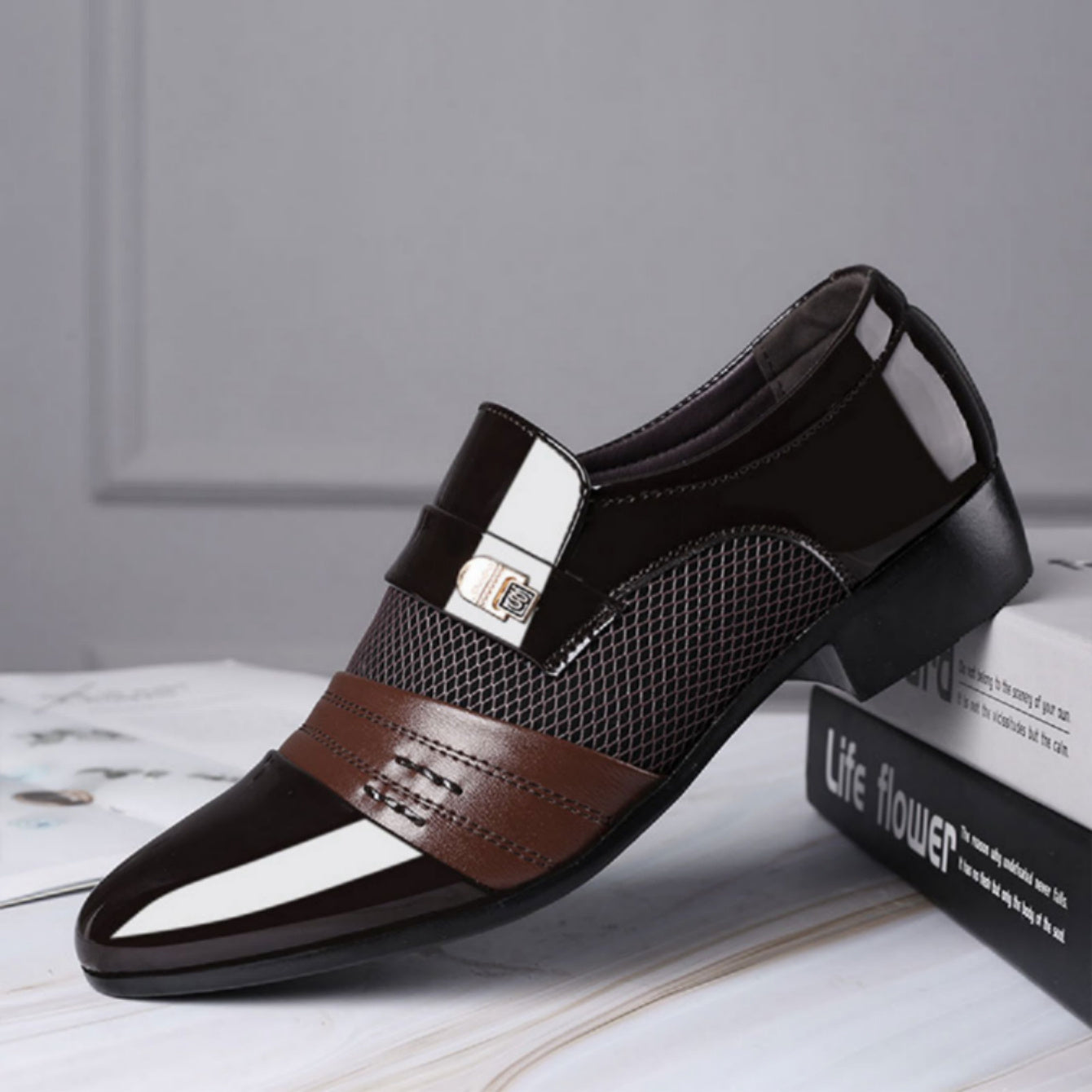 Business Casual Lace Up Women's Dress Shoes All Season Fabric Insole Rubber Sole