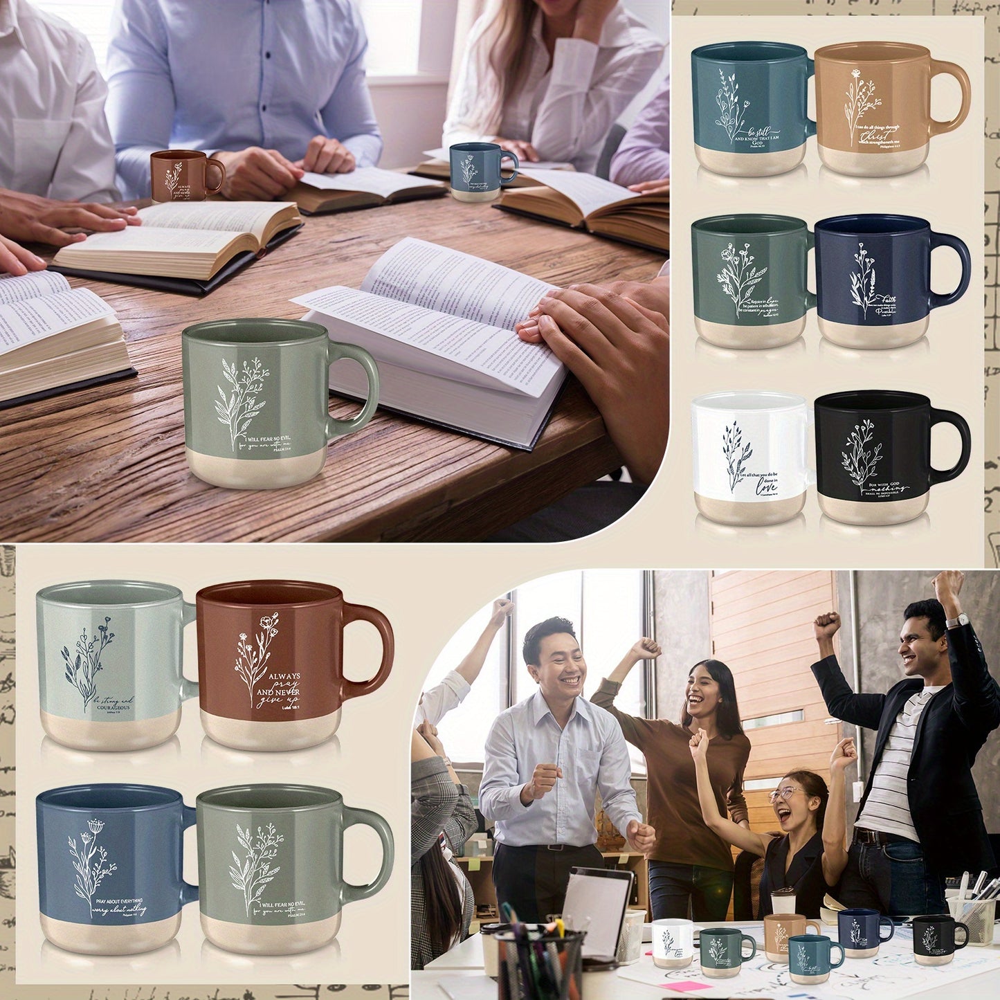 PATELAI Inspirational Christian Mugs for Women Ceramic Gift