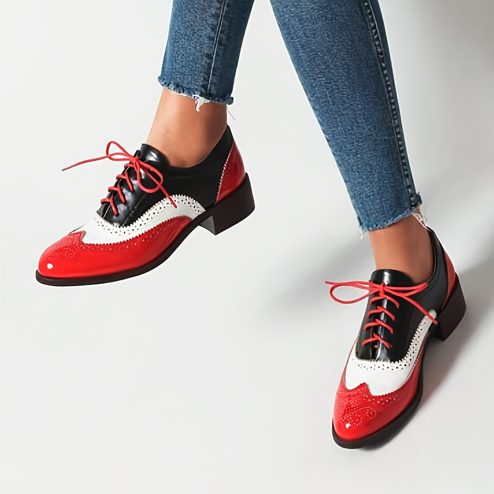 2025 New ERetro Women's Oxford Shoe Pointed Toe Vintage Style
