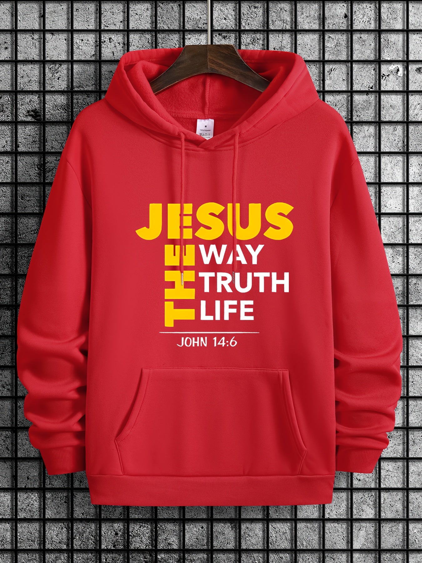 Mens Jesus Way Truth Life John 14 6 ComfortPulloverHoodie