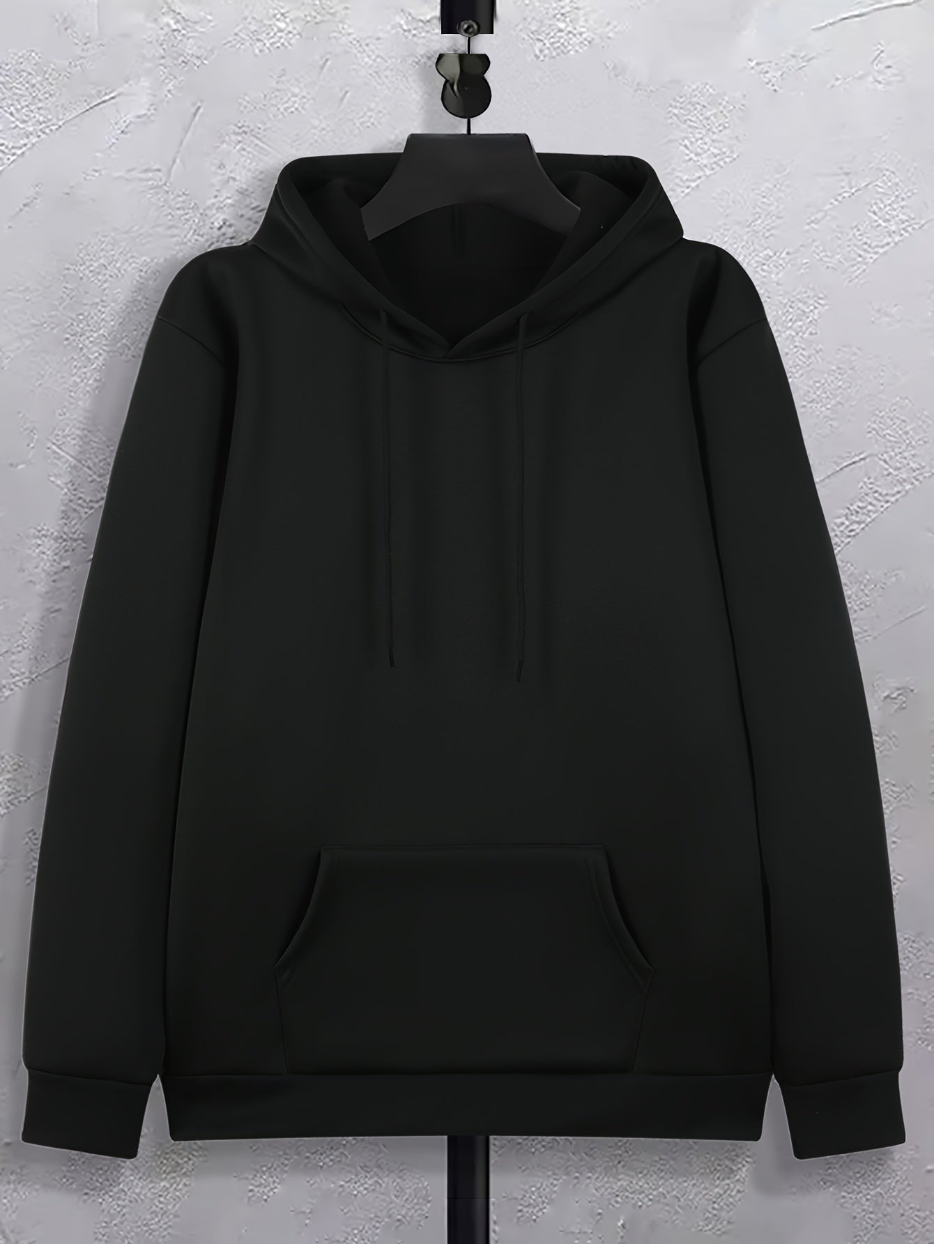 Mens Vintage Letter Print Hoodie Casual Streetwear Pullover