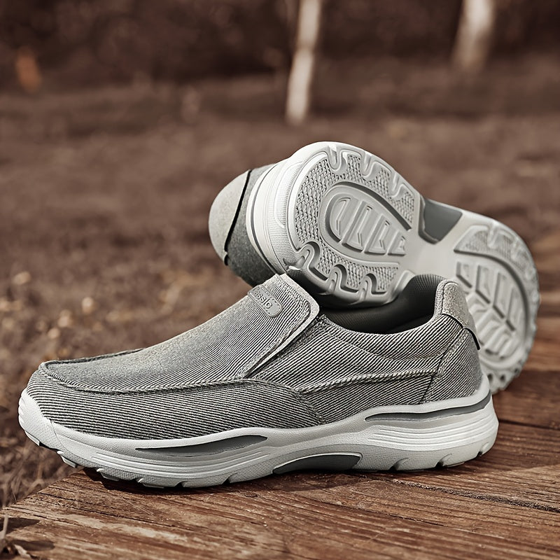 Casual Canvas Slip On Loafers For Walking And Hiking