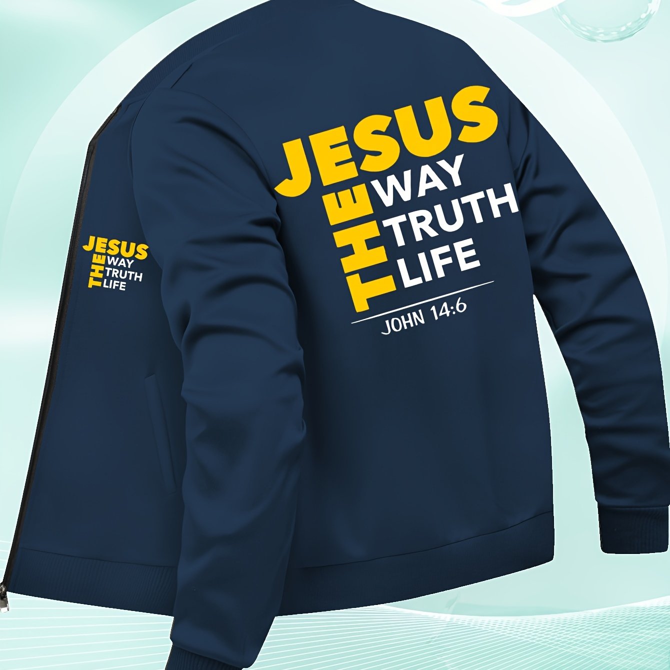 In His Divine Power Bomber Jacket Jesus WayOfSalvation Life