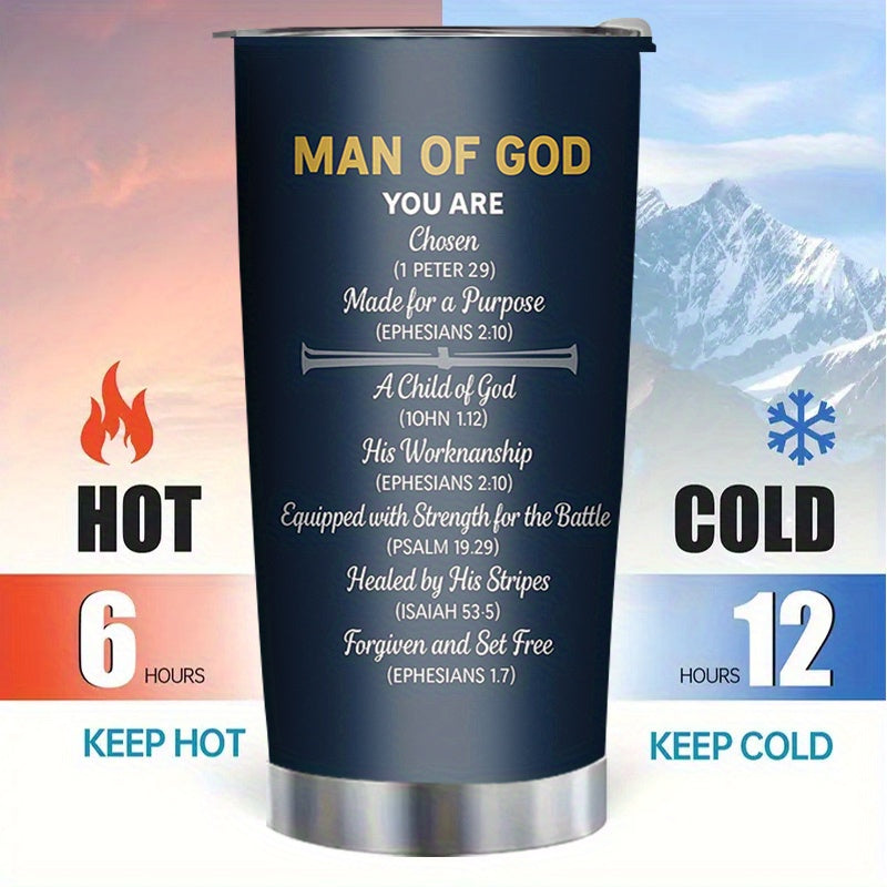 20oz Insulated Travel Mug with Lid, Thermal Car Cup